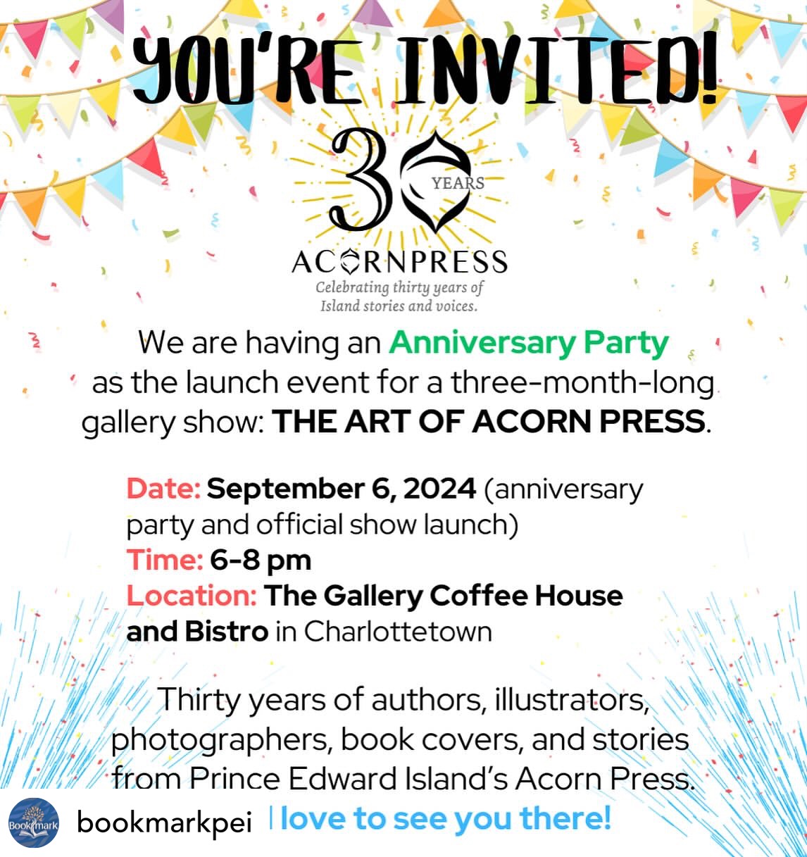 30th anniversary come celebrate with us!